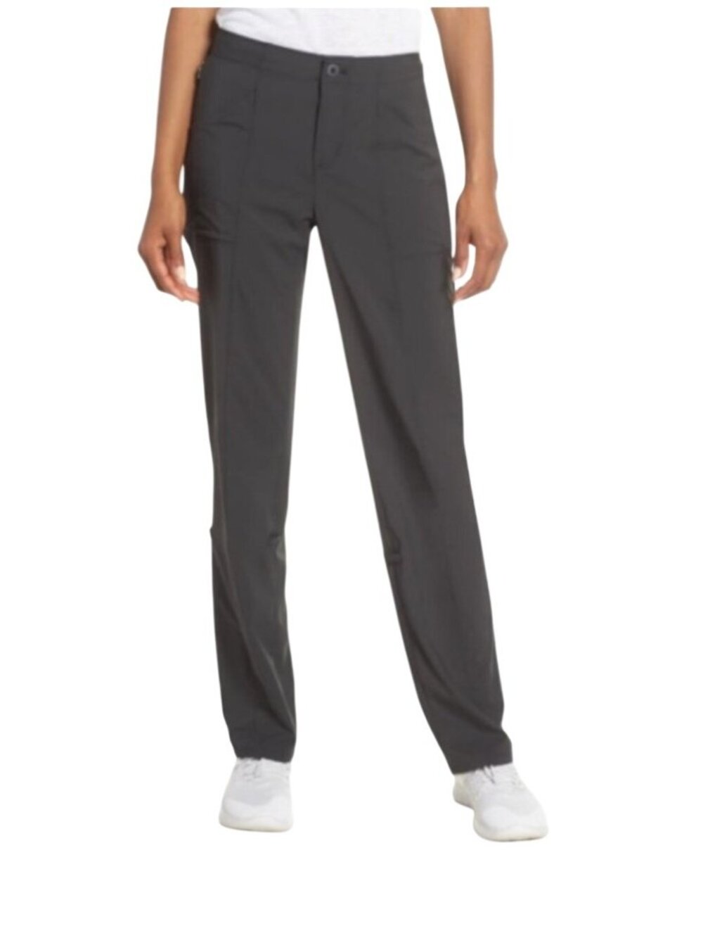 Patagonia High Spy Black light hiking Pants size 10 roll tab Adjustable Length O